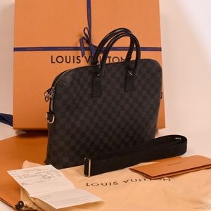 LOUIS VUITTON Damier Graphite Porte Documents Jules Briefcase N48224 NWT